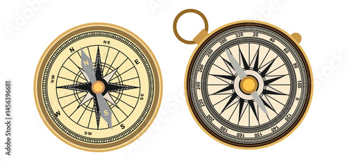 Set Various vintage marine compasses 