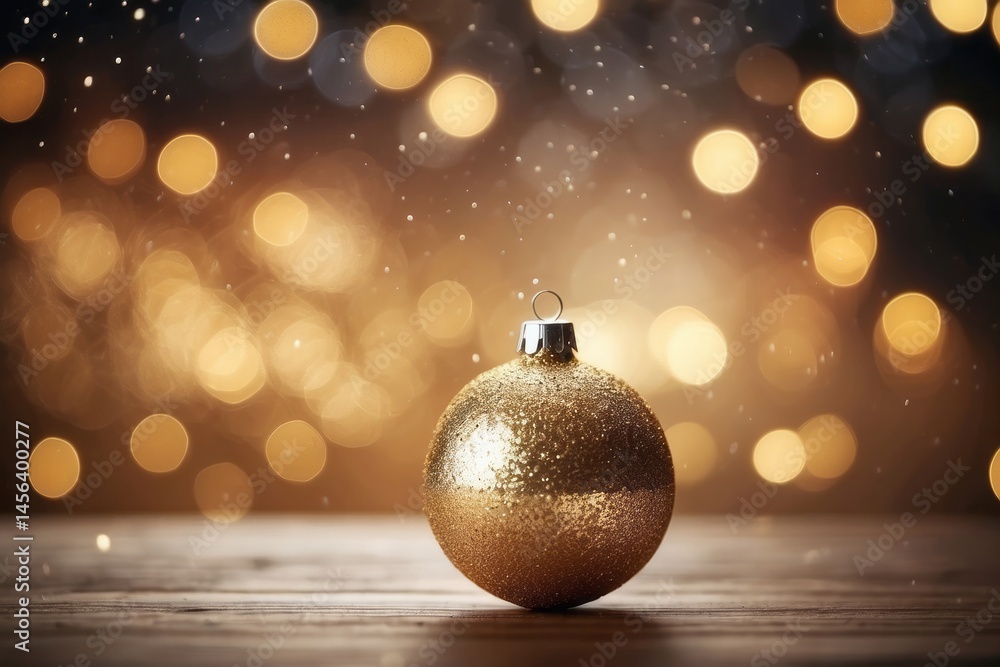 Abstract of christmas and bokeh light with glitter background