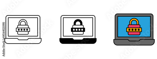 computer lock   SVG Icon