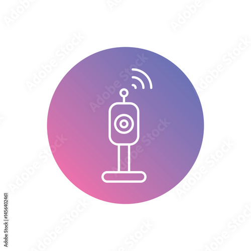 Surveillance Blocker Supplier vector icons stock illustration
