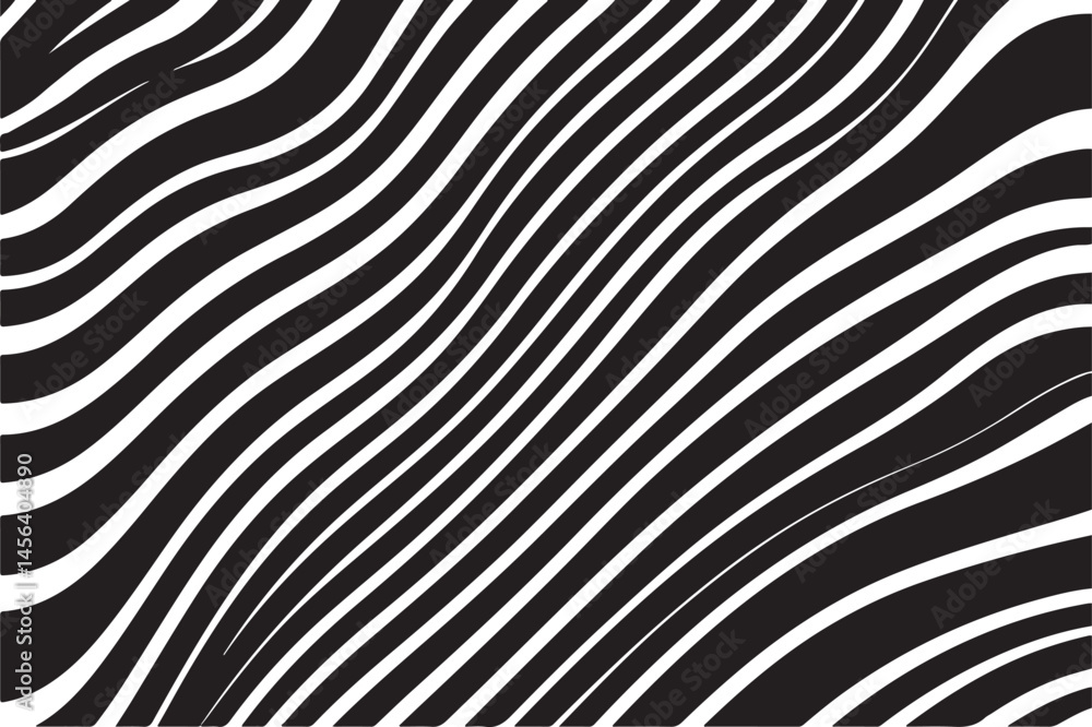 Abstract illustration of zebra stripe for background and wallpaper