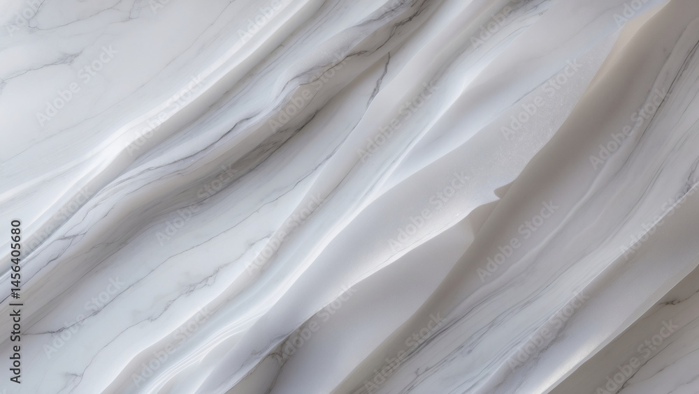 Obraz premium an elegant marble texture with flowing lines and subtle shading. A classic design, it is perfect for adding a touch of luxury to any project