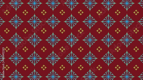 abstract pattern animation on maroon background