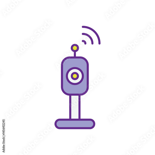 Surveillance Blocker Supplier vector icons stock illustration