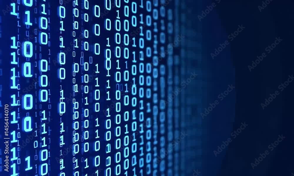 Abstract digital data stream background Abstract digital data stream background
