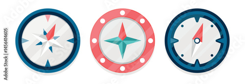 Set Various vintage marine compasses 