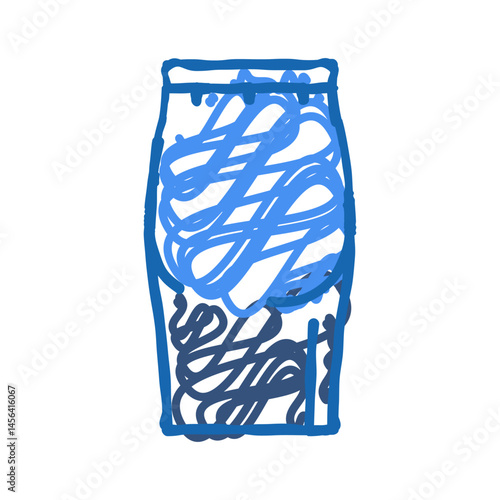 pencil skirt icon doodle illustration