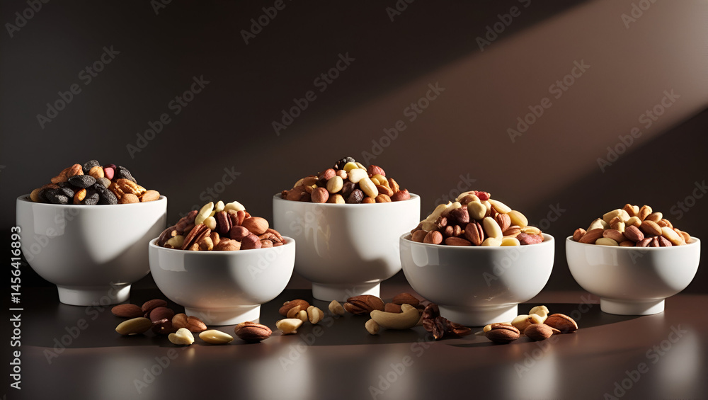 bowl of dried fruits ai genrative
