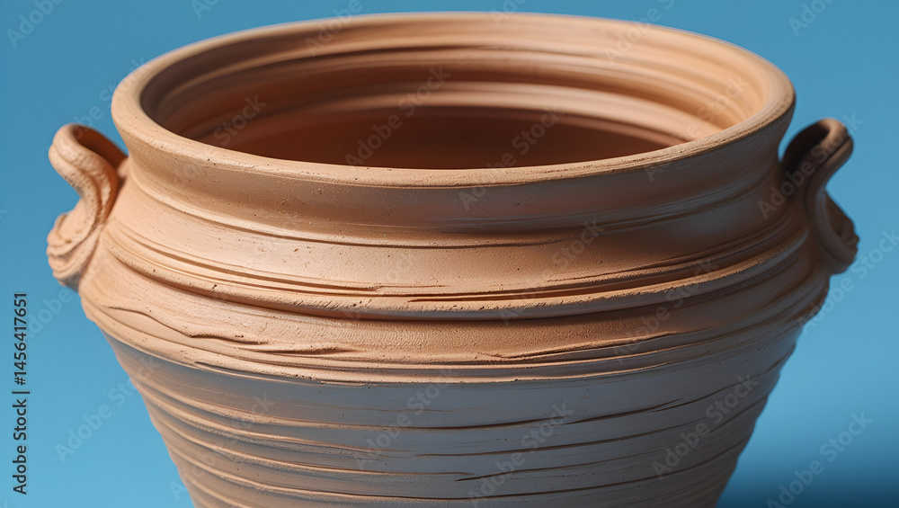 beautifully crafted earthytoned clay vas ai genrative