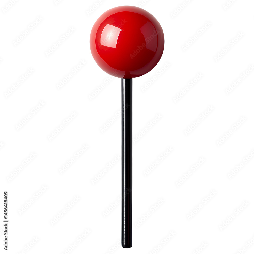 Red plunger isolated on transparent background, Red plunger isolated on transparent background,
