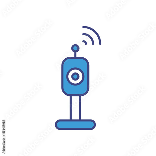 Surveillance Blocker Supplier vector icons stock illustration
