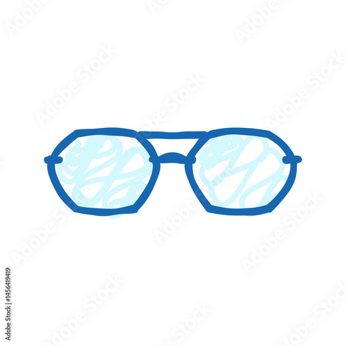 modern glasses optical icon doodle illustration