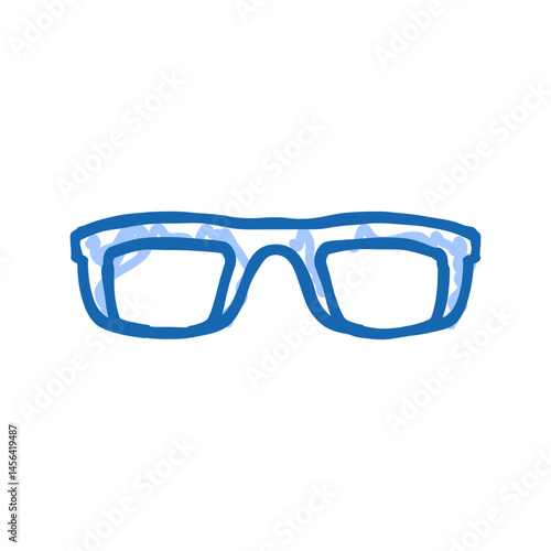 kid boy glasses frame icon doodle illustration