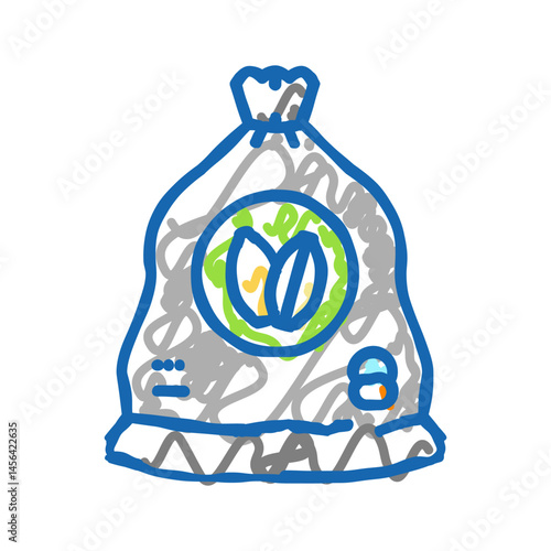 malting beer production icon doodle illustration