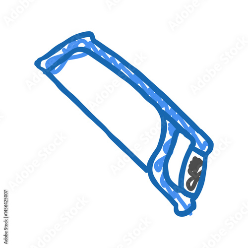 hack hand saw icon doodle illustration