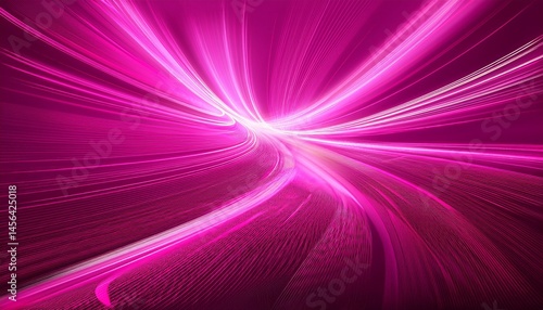 abstract pink background with glowing lines