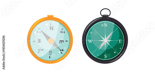 Set Various vintage marine compasses 