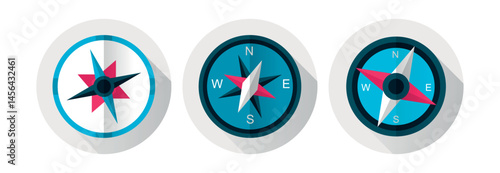 Set Various vintage marine compasses 