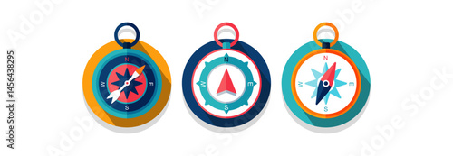 Set Various vintage marine compasses 