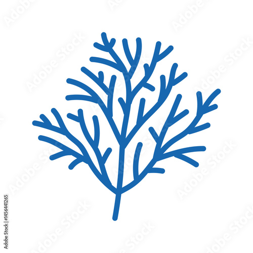 dill salad food icon doodle illustration
