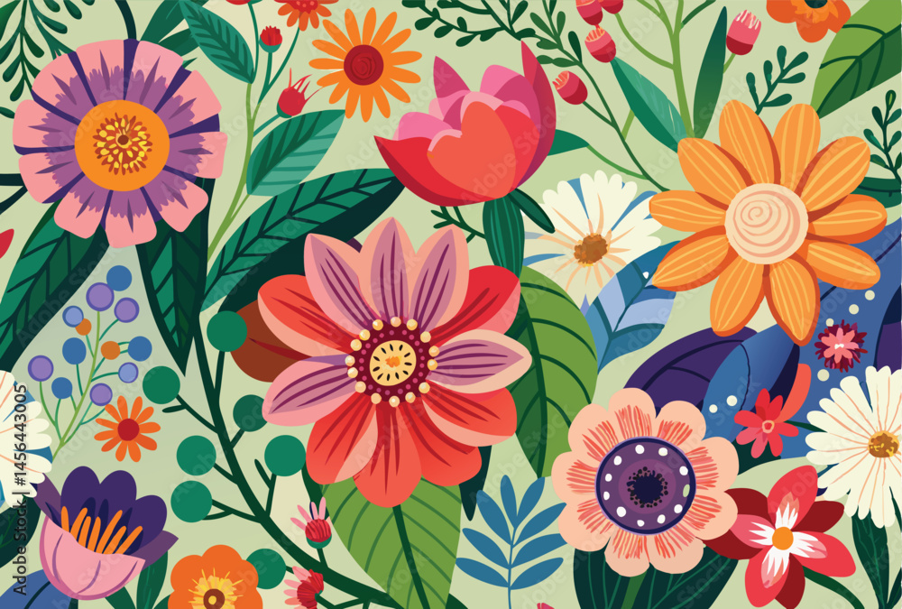 Obraz premium Elegant Floral Texture