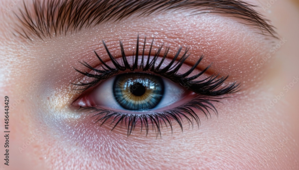 Obraz premium Captivating close-up of a beautiful eye studio setting photographic art detailed macro view beauty concept