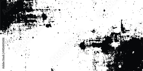 Wallpaper Mural Abstract grunge texture background design. Vector grunge black and white distressed texture background. contrast with bold black brush strokes applied over a white surface, evoking a raw, textured.  Torontodigital.ca