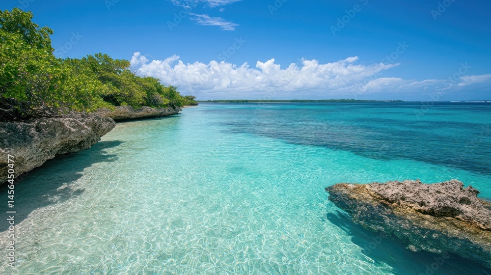Fototapeta premium Stunning Turquoise Waters of a Tropical Paradise