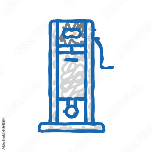 sausage stuffer icon doodle illustration