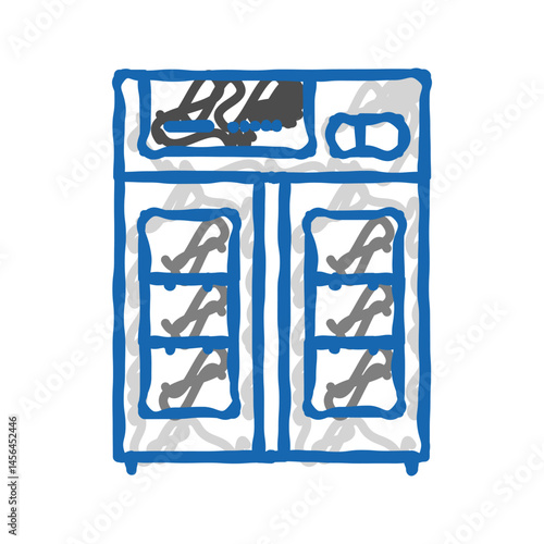 food dehydrator icon doodle illustration