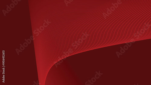 Red stripes wavy line abstract background for backdrop
