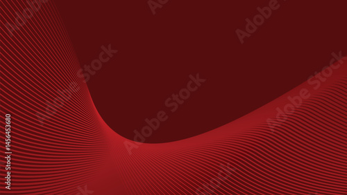 Red stripes wavy line abstract background for backdrop