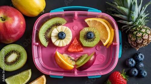 fruit in the school lunch box.