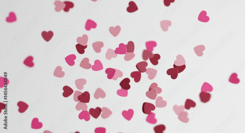 Floating hearts background for valentine's day celebration, love and affection Floating hearts background for valentine's day celebration, love and affection