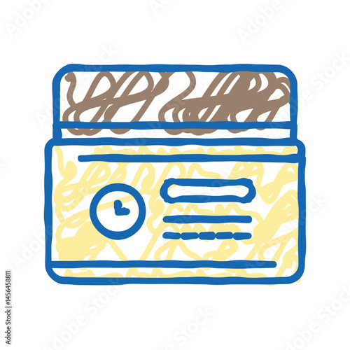 anti aging cream product icon doodle illustration