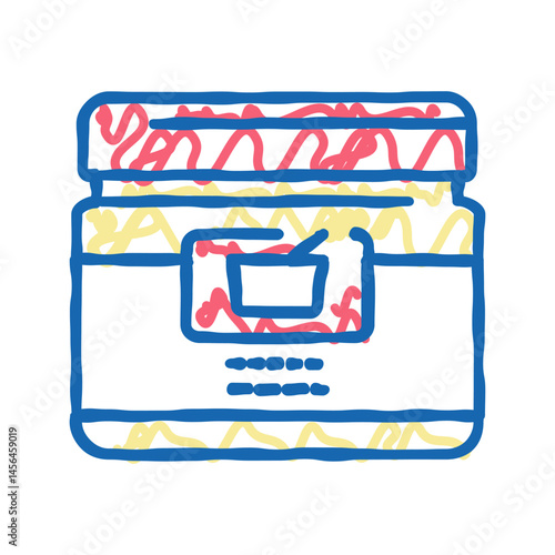mask cream cosmetic icon doodle illustration