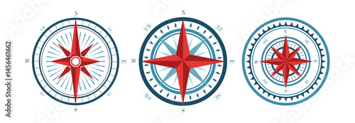 Set Various vintage marine compasses 