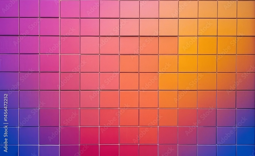 Cubes with Colorful Gradient and Grid Pattern Cubes with Colorful Gradient and Grid Pattern