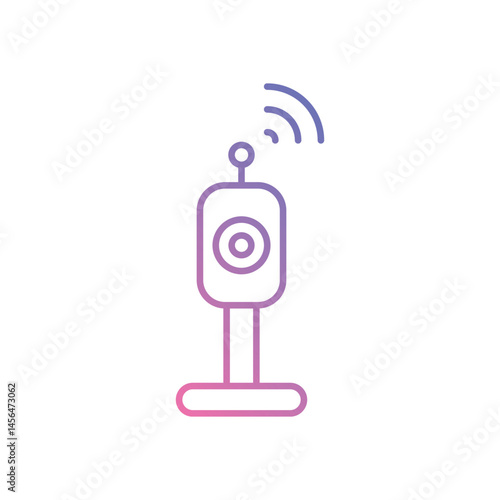 Surveillance Blocker Supplier vector icons stock illustration