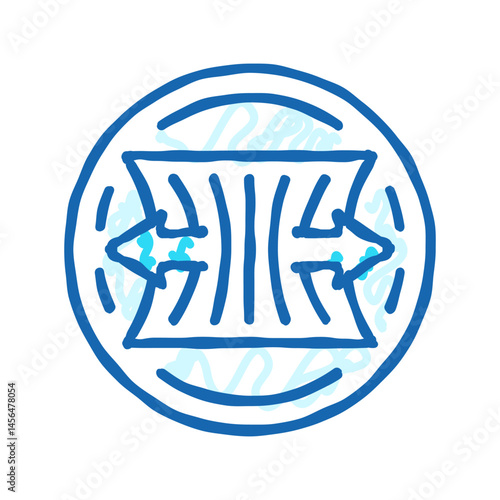 elastane fabric cloth icon doodle illustration