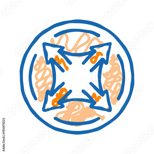 spandex fabric cloth icon doodle illustration