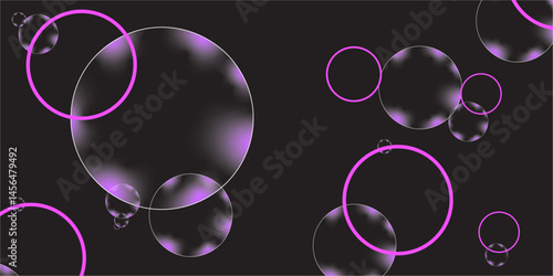 Beautiful Pink Soap Bubbles Floating in The Air. Celebration Festive Backdrop. Freshness Soap Suds Bubbles Water. Pink and White Gradient Textured
Pink bubbles floating in dreamy abstract 