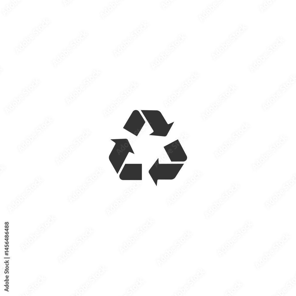 Silhouette Recycle Icon for World Environment Day – Eco-Friendly Waste Management Symbol Silhouette Recycle Icon for World Environment Day – Eco-Friendly Waste Management Symbol