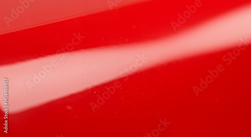 Intense Red Surface: A Study in Gloss and Texture