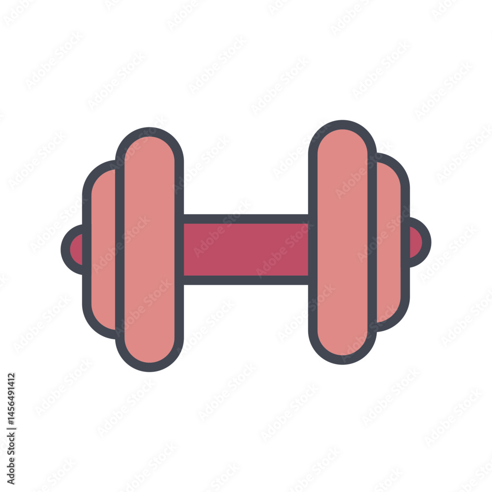 Dumbbell Vector Icon Dumbbell Vector Icon