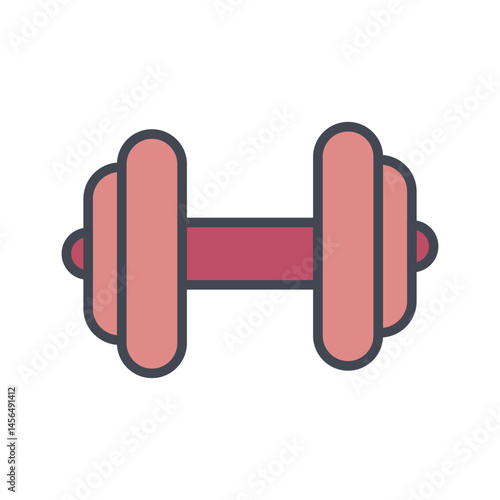 Dumbbell Vector Icon