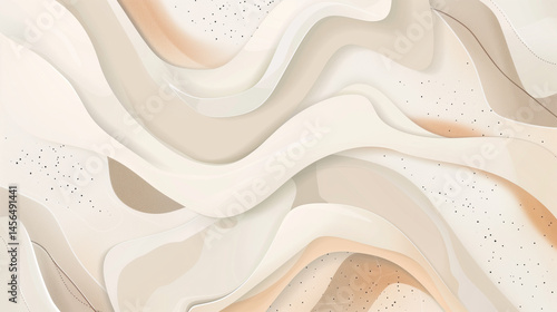 Minimal Abstract Fluid Background with Neutral Tones