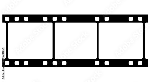 Film strip frame in black