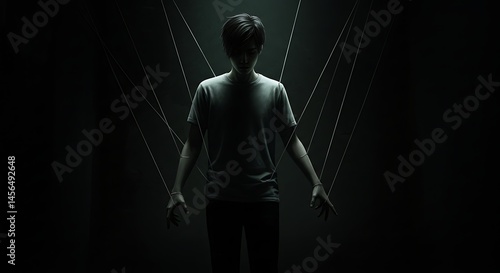 Figure with Strings: Control and Manipulation Metaphor