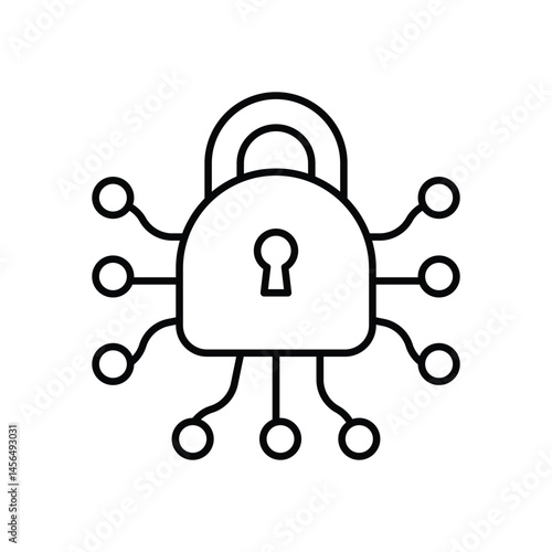 Digital Fortress Supplier vector icons stock illustration